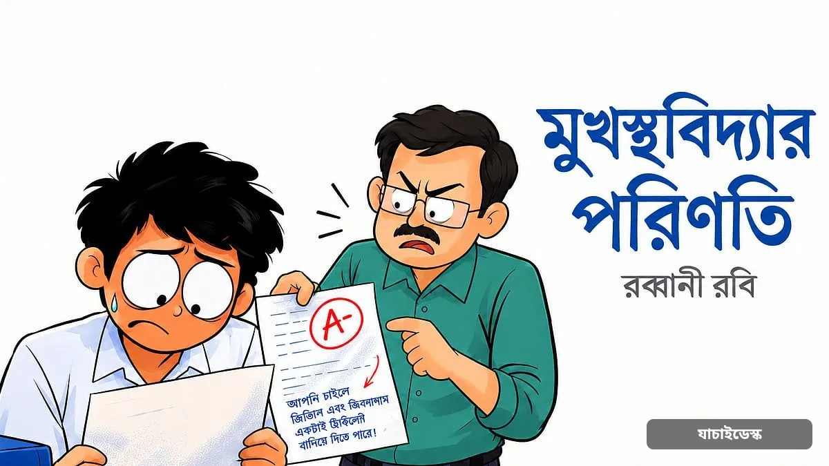 মুখস্থবিদ্যার পরিণতি